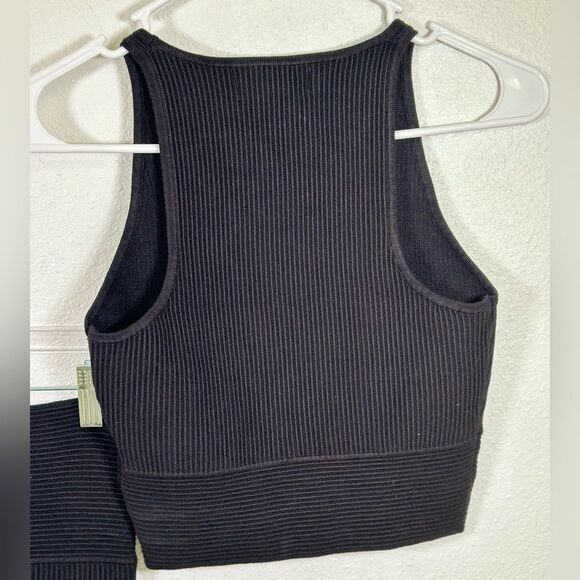 HOUSE OF HARLOW 1960 Crop Top & Skirt Set Anthropologie Black bodycon size small - Picture 13 of 13